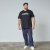 North Latitude Mountain T-Shirt V-Neck Fekete - TALL pólók - TALL Pólók