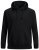 Jack & Jones Basic Hoodie Black - Pulóverek & kapucnis pulóverek - Pulóverek & Kapucnis pulóver 2XL-12XL