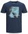 Jack & Jones Jump T-shirt Navy - Pólók - Nagyméretű pólók - 2XL-14XL