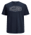Jack & Jones Preston Crew Neck T-Shirt Navy - Pólók - Nagyméretű pólók - 2XL-14XL
