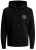 Jack & Jones JJESHARK SWEAT Hoodie Black - Pulóverek & kapucnis pulóverek - Pulóverek & Kapucnis pulóver 2XL-12XL