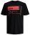 Jack & Jones JCOBOOSTER TEE Black - Pólók - Nagyméretű pólók - 2XL-14XL