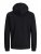 Jack & Jones JCOBERG SWEAT ZIP Hoodie Black - Pulóverek & kapucnis pulóverek - Pulóverek & Kapucnis pulóver 2XL-12XL