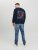 Jack & Jones JCOFILO Crew Neck Sweater with Back Print Navy Blazer - Pulóverek & kapucnis pulóverek - Pulóverek & Kapucnis pulóver 2XL-12XL