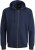 Jack & Jones BRADLEY Zip Hoodie Navy Blazer - Pulóverek & kapucnis pulóverek - Pulóverek & Kapucnis pulóver 2XL-12XL