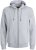 Jack & Jones BRADLEY Zip Hoodie Light Grey Melange - Pulóverek & kapucnis pulóverek - Pulóverek & Kapucnis pulóver 2XL-12XL