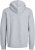 Jack & Jones BRADLEY Zip Hoodie Light Grey Melange - Pulóverek & kapucnis pulóverek - Pulóverek & Kapucnis pulóver 2XL-12XL