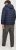 Jack & Jones SPRINT Red Stitches Quilted Hooded Jacket Navy Blazer - Kabátok - Nagyméretű Kabátok - 2XL-8XL