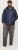 Jack & Jones SPRINT Red Stitches Quilted Hooded Jacket Navy Blazer - Kabátok - Nagyméretű Kabátok - 2XL-8XL