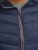 Jack & Jones SPRINT Red Stitches Quilted Hooded Jacket Navy Blazer - Kabátok - Nagyméretű Kabátok - 2XL-8XL