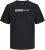 Jack & Jones CORP Logo Play 5 T-Shirt Black - Pólók - Nagyméretű pólók - 2XL-14XL
