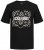 Jack & Jones JJPAISLEY T-Shirt Black - Pólók - Nagyméretű pólók - 2XL-14XL