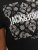 Jack & Jones JJPAISLEY T-Shirt Black - Pólók - Nagyméretű pólók - 2XL-14XL