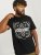 Jack & Jones JJPAISLEY T-Shirt Black - Pólók - Nagyméretű pólók - 2XL-14XL