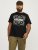 Jack & Jones JJPAISLEY T-Shirt Black - Pólók - Nagyméretű pólók - 2XL-14XL