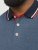 Jack & Jones PAULOS Short Sleeve Polo Denim Blue/PS - Pólóingek - Galléros Pólók 2XL-8XL - Pólóingek 2XL-8XL