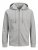 Jack & Jones Basic Sweat Zip Hood Light Grey Melange - Pulóverek & kapucnis pulóverek - Pulóverek & Kapucnis pulóver 2XL-12XL