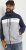 Jack & Jones RUSH White/Grey Blocking Bomber Jacket with Hood Navy Blazer - Kabátok - Nagyméretű Kabátok - 2XL-8XL