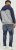 Jack & Jones RUSH White/Grey Blocking Bomber Jacket with Hood Navy Blazer - Kabátok - Nagyméretű Kabátok - 2XL-8XL