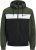 Jack & Jones RUSH Bomber Jacket with Hood Green - Kabátok - Nagyméretű Kabátok - 2XL-8XL