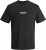 Jack & Jones ESTERBRO T-Shirt Black - Pólók - Nagyméretű pólók - 2XL-14XL