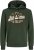 Jack & Jones 2 COL LOGO Hoodie Kombu Green - Pulóverek & kapucnis pulóverek - Pulóverek & Kapucnis pulóver 2XL-12XL