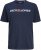 Jack & Jones Corp Logo Crew Neck T-Shirt Navy Blazer - Pólók - Nagyméretű pólók - 2XL-14XL