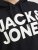 Jack & Jones CORP LOGO Large Print Hoodie Black - Pulóverek & kapucnis pulóverek - Pulóverek & Kapucnis pulóver 2XL-12XL