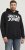 Jack & Jones CORP LOGO Large Print Hoodie Black - Pulóverek & kapucnis pulóverek - Pulóverek & Kapucnis pulóver 2XL-12XL