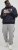 Jack & Jones CORP LOGO Large Print Hoodie Navy Blazer - Pulóverek & kapucnis pulóverek - Pulóverek & Kapucnis pulóver 2XL-12XL