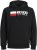 Jack & Jones CORP LOGO PLAY 4 Print Hoodie Black - Pulóverek & kapucnis pulóverek - Pulóverek & Kapucnis pulóver 2XL-12XL