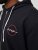 Jack & Jones JJSTAMP ZIP Hoodie Black - Pulóverek & kapucnis pulóverek - Pulóverek & Kapucnis pulóver 2XL-12XL