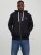 Jack & Jones JJSTAMP ZIP Hoodie Black - Pulóverek & kapucnis pulóverek - Pulóverek & Kapucnis pulóver 2XL-12XL