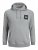 Jack & Jones JJLOCK SWEAT HOOD Grey - Pulóverek & kapucnis pulóverek - Pulóverek & Kapucnis pulóver 2XL-12XL