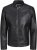 Jack & Jones Rocky Urban Rider Leather Jacket Black - Kabátok - Nagyméretű Kabátok - 2XL-8XL