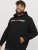 Jack & Jones CORP OLD LOGO REG FIT Hoodie Black - Pulóverek & kapucnis pulóverek - Pulóverek & Kapucnis pulóver 2XL-12XL