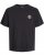  Jack & Jones Jackie Crew Neck T-Shirt Black - Pólók - Nagyméretű pólók - 2XL-14XL