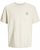 Jack & Jones Jackie Crew Neck T-Shirt Moonbeam - Pólók - Nagyméretű pólók - 2XL-14XL