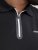 Jack & Jones Fusion Pique Zipper Polo Black - Pólóingek - Galléros Pólók 2XL-8XL - Pólóingek 2XL-8XL