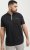 Jack & Jones Fusion Pique Zipper Polo Black - Pólóingek - Galléros Pólók 2XL-8XL - Pólóingek 2XL-8XL