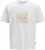 Jack & Jones Tarmac Camo Crew Neck T-Shirt Bright White - Pólók - Nagyméretű pólók - 2XL-14XL