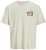 Jack & Jones Fuji Crew Neck T-Shirt Antique White - Pólók - Nagyméretű pólók - 2XL-14XL