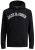 Jack & Jones JJCITY Hoodie Black - Pulóverek & kapucnis pulóverek - Pulóverek & Kapucnis pulóver 2XL-12XL