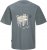Jack & Jones Lington Back And Front Print Crew Neck T-Shirt Grey - Pólók - Nagyméretű pólók - 2XL-14XL