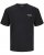 Jack & Jones Zekiel Crew Neck T-Shirt Black - Pólók - Nagyméretű pólók - 2XL-14XL