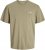 Jack & Jones Ayce Crew Neck T-Shirt Beige - Pólók - Nagyméretű pólók - 2XL-14XL