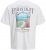Jack & Jones Parallel Crew Neck T-Shirt Bright White - Pólók - Nagyméretű pólók - 2XL-14XL