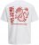 Jack & Jones Snake Dragon Crew Neck T-Shirt Bright White - Pólók - Nagyméretű pólók - 2XL-14XL