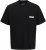 Jack & Jones Summer Sago Print Crew Neck T-Shirt Black - Pólók - Nagyméretű pólók - 2XL-14XL