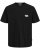  Jack & Jones Tavira Type Crew Neck T-Shirt Black - Pólók - Nagyméretű pólók - 2XL-14XL